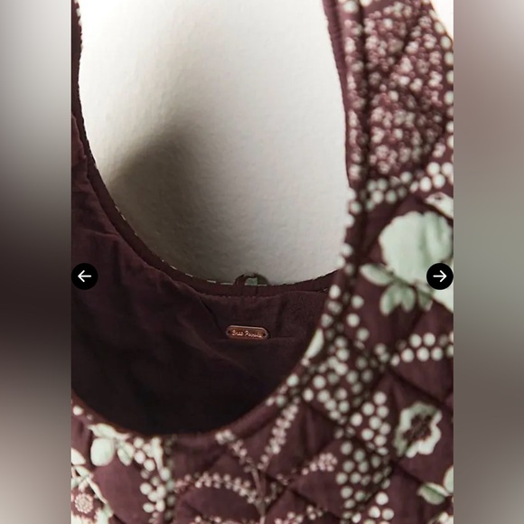 FREE PEOPLE Quinlan Quilt Shoulder Bag, Brown NWT - Picture 4 of 6